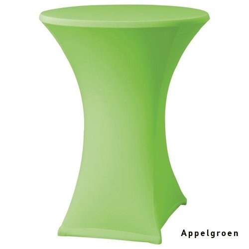 STATAFELHOES STRETCH KLEUR APPELGROEN DIAM. TOT 85CM.