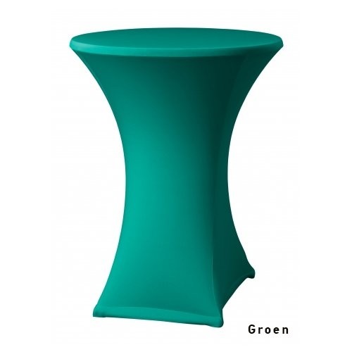 STATAFELHOES STRETCH KLEUR GROEN DIAM. TOT 85CM.