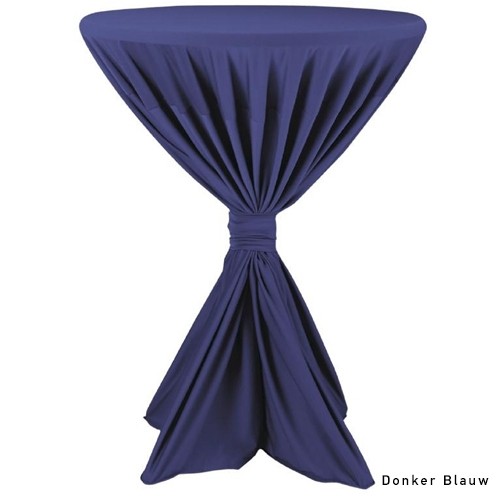 STATAFELROK POLYESTER KLEUR DONKER BLAUW DIAM. TOT 80-90CM.