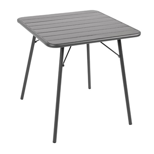 TAFEL OPKLAPBAAR AFM. 70X70x71CM. GRIJS STAAL