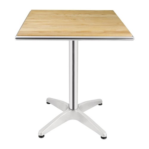 TAFEL VIERKANT ESSEN BLAD AFM. 60X60x72CM. 