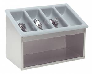 PORTE COUVERTS BUFFET DIM. 53X32.5CM. H.40 CM. Acier inoxydable 18/8