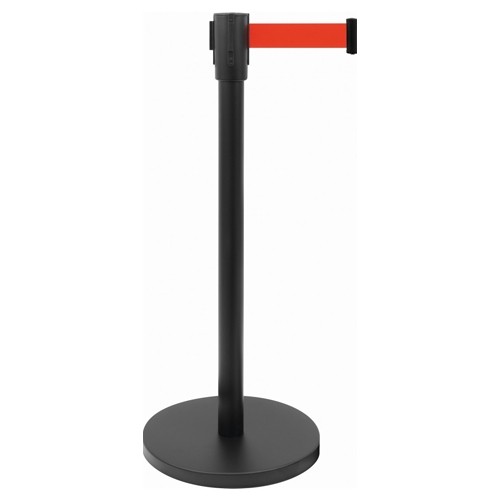 AFZETPAAL ZWART HGT. 91,5CM. TREKBAND 180CM. ROOD