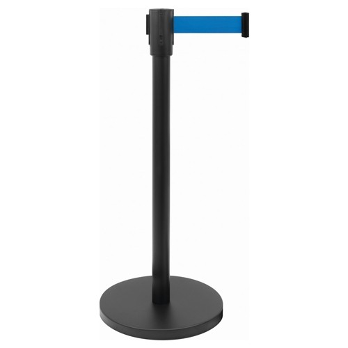 AFZETPAAL ZWART HGT. 91,5CM. TREKBAND 180CM. BLAUW