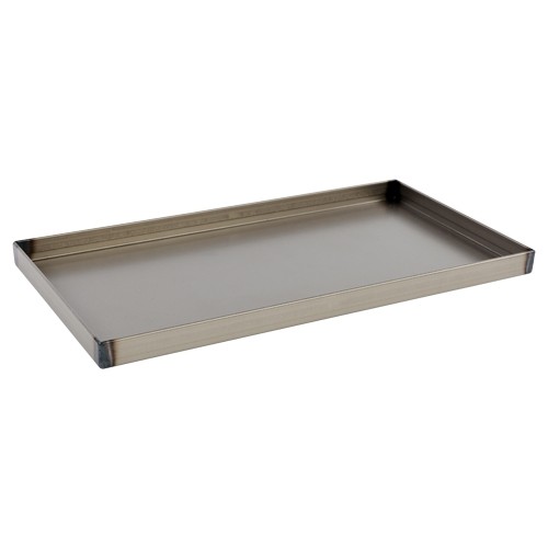 PRESENTATIEPLATEAU 1/3GN AFM. 32,5X17,6X1,2CM. PLAATSTAAL MET FOODSAFE COATING 