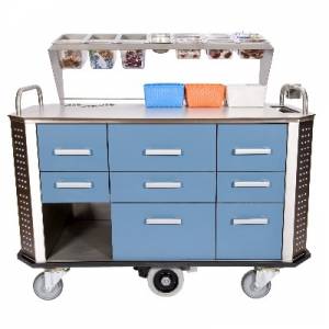 CHARIOT BUFFET A PAIN HOSPITALITY II MAXI COULEUR BLEU