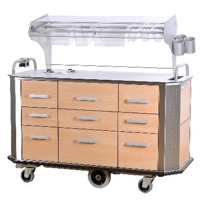 CHARIOT BUFFET A PAIN HOSPITALITY II MAXI COULEUR BLEU