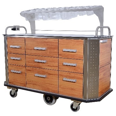 CHARIOT BUFFET A PAIN HOSPITALITY II MAXI COULEUR BLEU