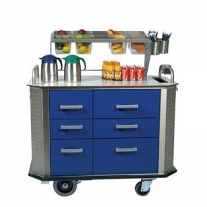 CHARIOT BUFFET A PAIN HOSPITALITY II MINI COULEUR BLEU