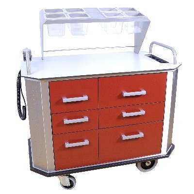 CHARIOT BUFFET A PAIN HOSPITALITY II MINI COULEUR BLEU