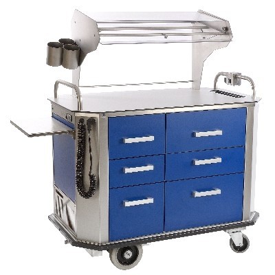 CHARIOT BUFFET A PAIN HOSPITALITY II MINI COULEUR BLEU