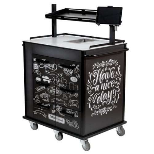 CHARIOT BUFFET THE RIDING KITCHEN - SUR MESURE & CONCEPTION - PRIX SUR DEMANDE