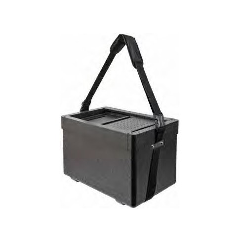 DRAAGBARE STRANDBOX ZONDER TAS 
AFM. 560X360X385MM. ZWART THERMO FUTURE BOX