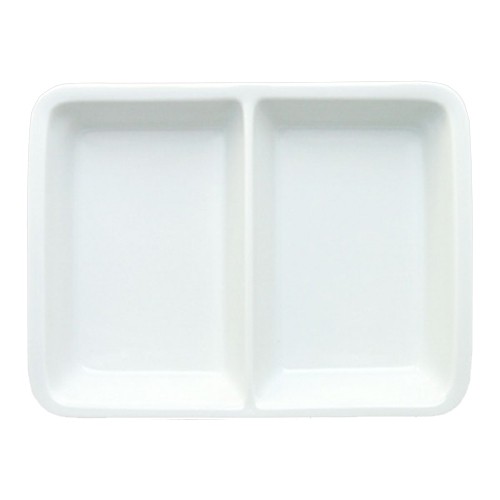 ASSIETTE PLATE 2 SECTIONS DIM 230X175X35MM. COFFRET THERMO FUTURE