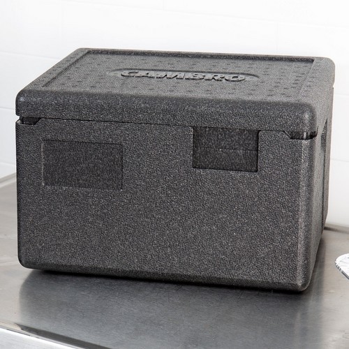 GEÏSOLEERDE TRANSPORTBOX INH. 16,9 LTR. BOVENLADER EPP260 ZWART (110) CAMBRO