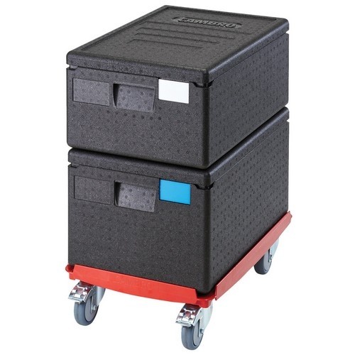 GEÏSOLEERDE TRANSPORTBOX INH. 35,5 LTR. BOVENLADER EPP160 ZWART (110) CAMBRO