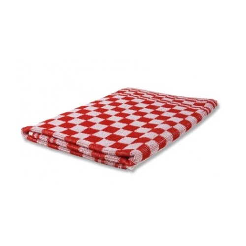 KEUKENHANDDOEK AFM. 50x54CM. KLEUR ROOD KATOEN