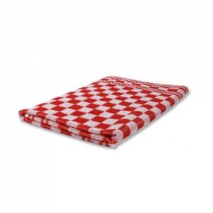 KEUKENHANDDOEK AFM. 50x54CM. KLEUR ROOD KATOEN