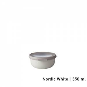 MULTIKOM MET DEKSEL INH. 350ML. KLEUR NORDIC WHITE CIRQULA - MEPAL