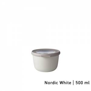 MULTIKOM MET DEKSEL INH. 500ML. KLEUR NORDIC WHITE CIRQULA - MEPAL