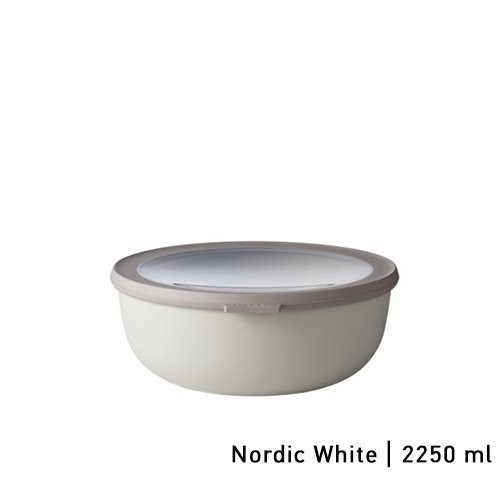 MULTIKOM MET DEKSEL INH. 2250ML. KLEUR NORDIC WHITE CIRQULA - MEPAL