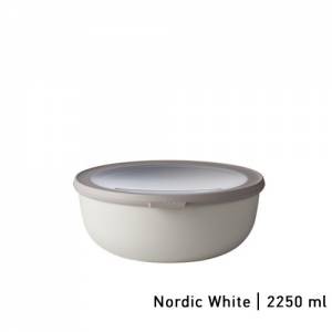Multikom met deksel inh. 2250ml. kleur Nordic white Cirqula - Mepal