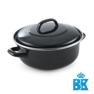 POELE A FRIRE BK FORTALIT AVEC COUVERCLE DIAM. 24CM. 2.5L ÉMAILLÉ