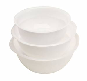 BOL À VIANDE AVEC PIED CONT. 4L. DIAM. 25CM. SYNTHÉTIQUE