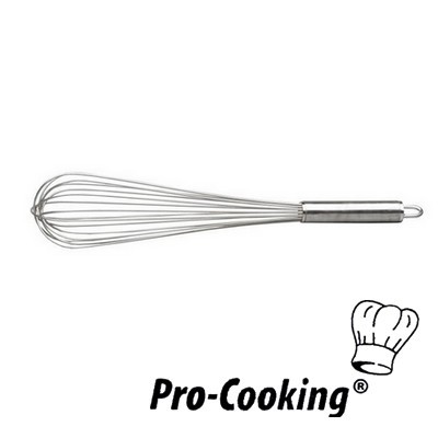 FOUET PRO CUISINE 23CM. ACIER INOXYDABLE DE QUALITÉ EXTRA 18/8