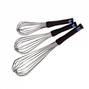 FOUET DE CUISINE AVEC MANCHE ANTIDÉRAPANT LG. 35CM. Acier inoxydable 18/8