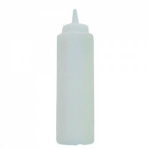 DISTRIBUTEUR DE SAUCE CONT. 70CL. PLASTIQUE BLANC TRANSPARENT DE COULEUR