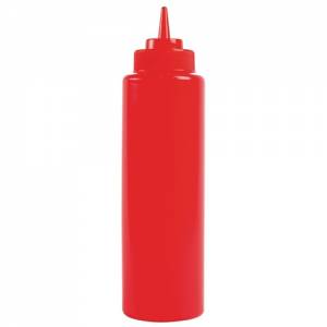 DISTRIBUTEUR DE SAUCE CONT. 34CL. COULEUR ROUGE PLASTIQUE