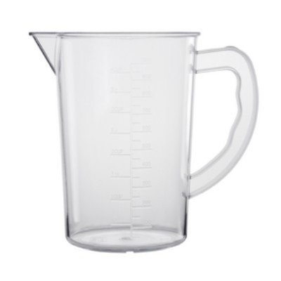 MAATBEKER MET MAATVERDELING INH. 3,0LTR. DIAM. 16,5CM. HG. 24,3CM. POLYCARBONAAT