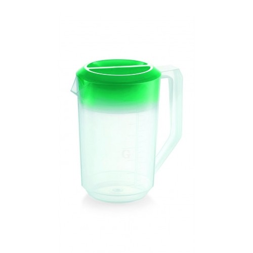 TASSE DE MESURE AVEC COUVERCLE ET DIVISION DE TAILLE CONT. 1.8LTR. PLASTIQUE VERT