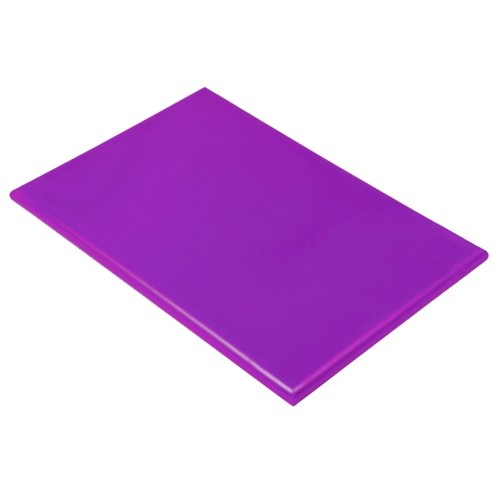 PLANCHE A DECOUPER COULEUR HACCP VIOLET DIM. 50X30CM. PLASTIQUE SANS TRANCHÉE PRO-COOKING