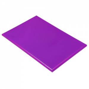 PLANCHE A DECOUPER COULEUR HACCP VIOLET DIM. 60X35CM. PLASTIQUE SANS TRANCHÉE PRO-COOKING