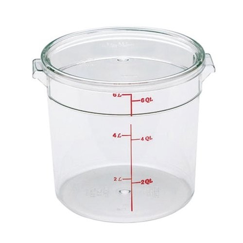 VOORRAADBUS TRANSPARANT Z/DEKSEL DIAM. 18,2CM. HG. 21,1CM. INH. 3,8 LITER POLYCARBONAAt