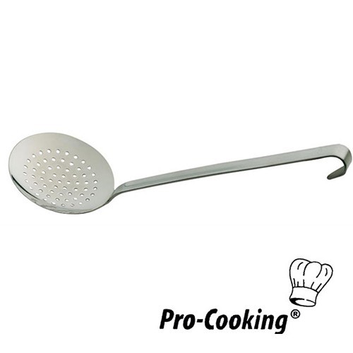 SCHUIMSPAAN PRO-COOKING RVS DIAM. 10CM. LENGTE 23CM.