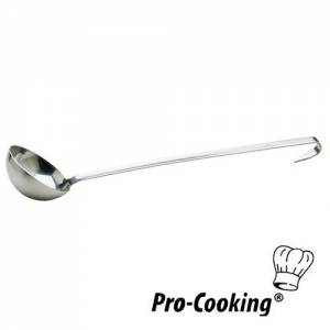 OPSCHEPLEPEL PRO-COOKING RVS LENGTE 32CM. DIAM 8CM. INH. 0,125L. RVS