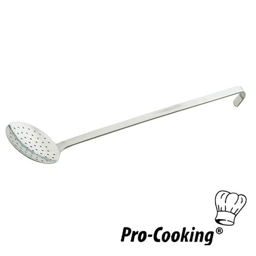 SCHUIMSPAAN PRO-COOKING RVS DIAM 8CM. LENGTE 28CM.