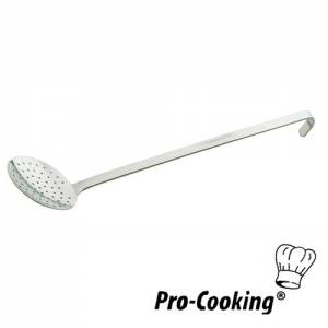 SCHUIMSPAAN PRO-COOKING RVS DIAM 8CM. LENGTE 28CM.