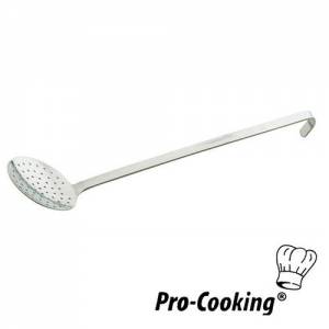 SCHUIMSPAAN PRO-COOKING RVS DIAM 16CM. LENGTE 43CM.