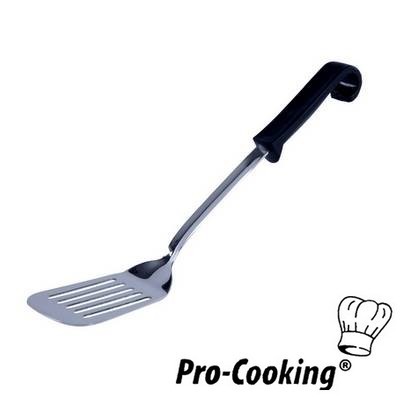 SPAN PRO-COOKING MODELE OUVERT LONGUEUR 24CM. AFM. 9.5X8CM. ACIER INOXYDABLE AVEC MANCHE EN PLASTIQUE NOIR