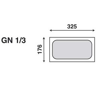 RÉCIPIENT GASTRONORM POLYCARBONATE SANS COUVERCLE GN 1/3-100MM. PROFOND