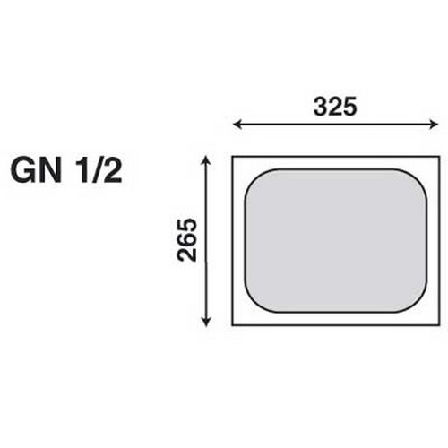 BAC GASTRONORME UTZ GN 1/2-150, POLYPROPYLENE