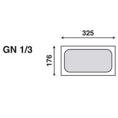 GASTRONORMBAK UTZ GN 1/3-20CM. POLYPROPYLEEN