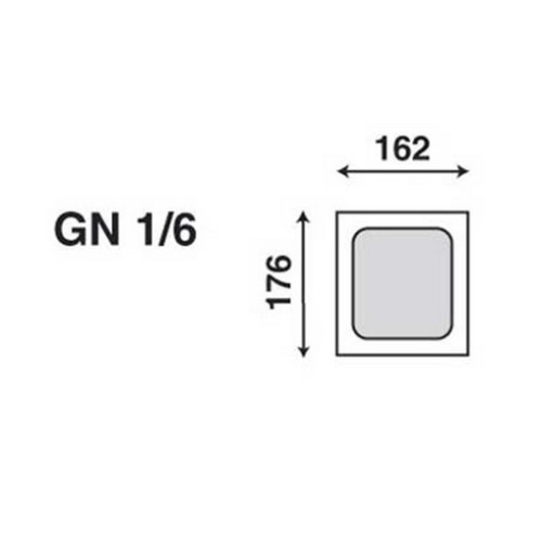 RÉCIPIENT GASTRONORM UTZ GN 1/6-150, POLYPROPYLÈNE