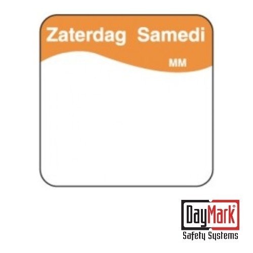 MAKKELIJK TE VERWIJDEREN STICKERS MET SCHRIJFVLAK 'VRIJDAG' ROL à 1000 STUKS - DAYMARK