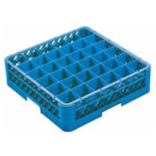 PANIER LAVE-VAISSELLE POUR PIED VERRES 36 COMPARTIMENTS DIM. 50X50X22.5CM. SUPPORT DE NETTOYAGE