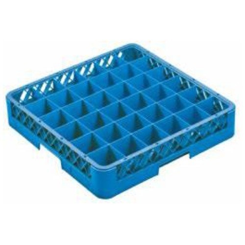 VAATWASKORF TBV VOETGLAZEN 36-VAKS | DIAM. 7,3CM. EN HGT. 24CM. | AFM. 50X50X26,5CM. CLEANINGRACK